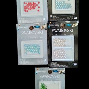 Swarovski crystals/ Five unopened sets/variety of colors